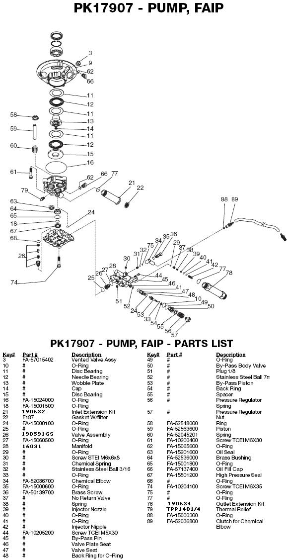 Excell 37801-1 pump parts